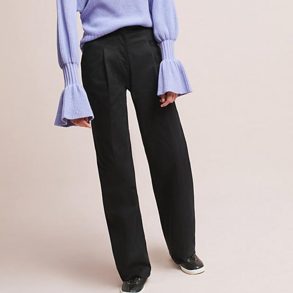 Anthropologie The Essential Wide-Leg Trousers, size 6, new with tags